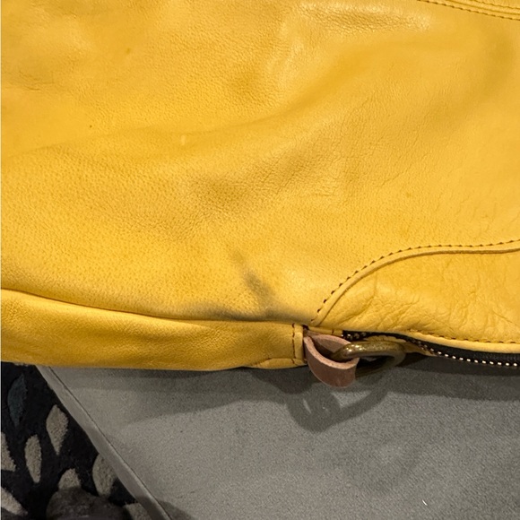 Yellow Leather Women's Bag Set - Picture 10 of 14